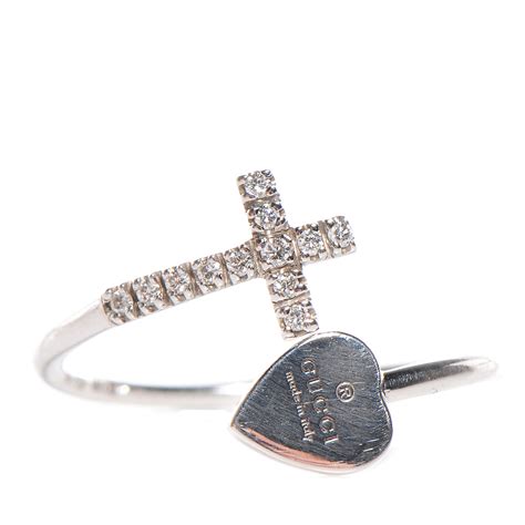 gucci ring cross and heart|gucci heart ring review.